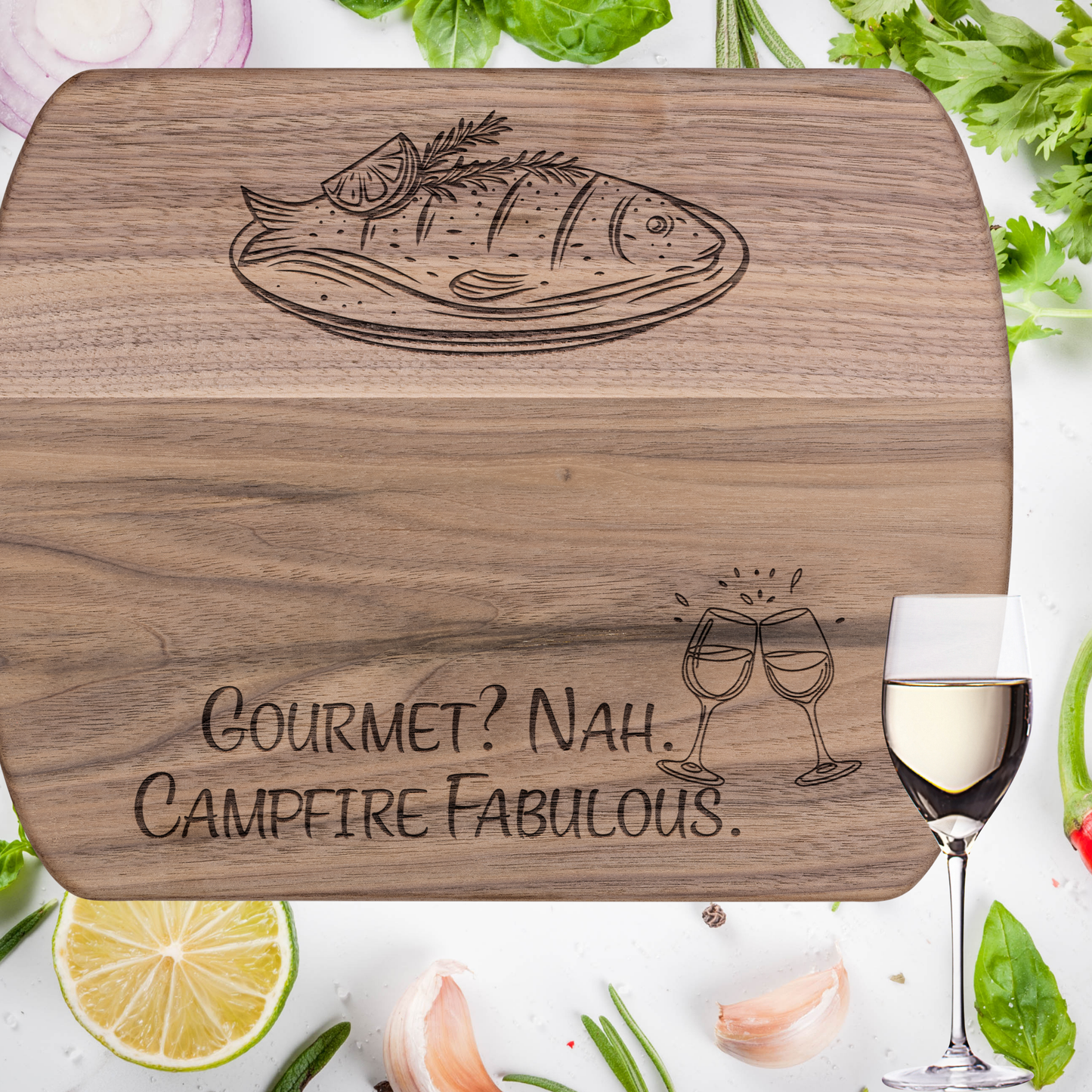 Unique Cutting Board Gourmet Campfire Fabulous