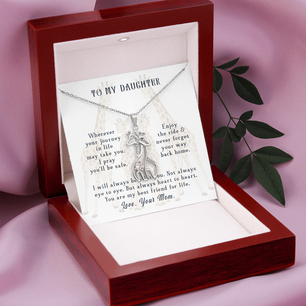 To My Daughter Necklace, Wherever Your Journey In Life May Take You - Necklace