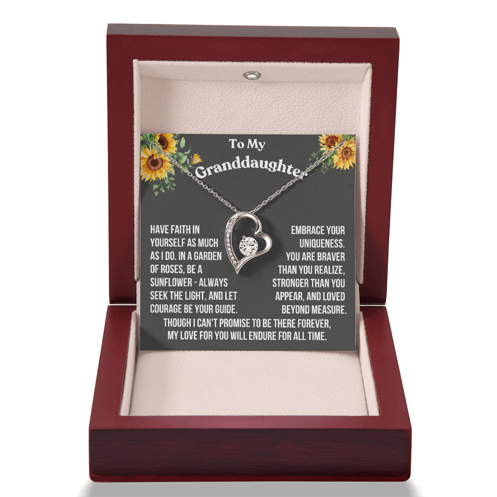 Granddaughter Have Faith In Yourself As Much As I Do Forever Love Necklace From Grandparent