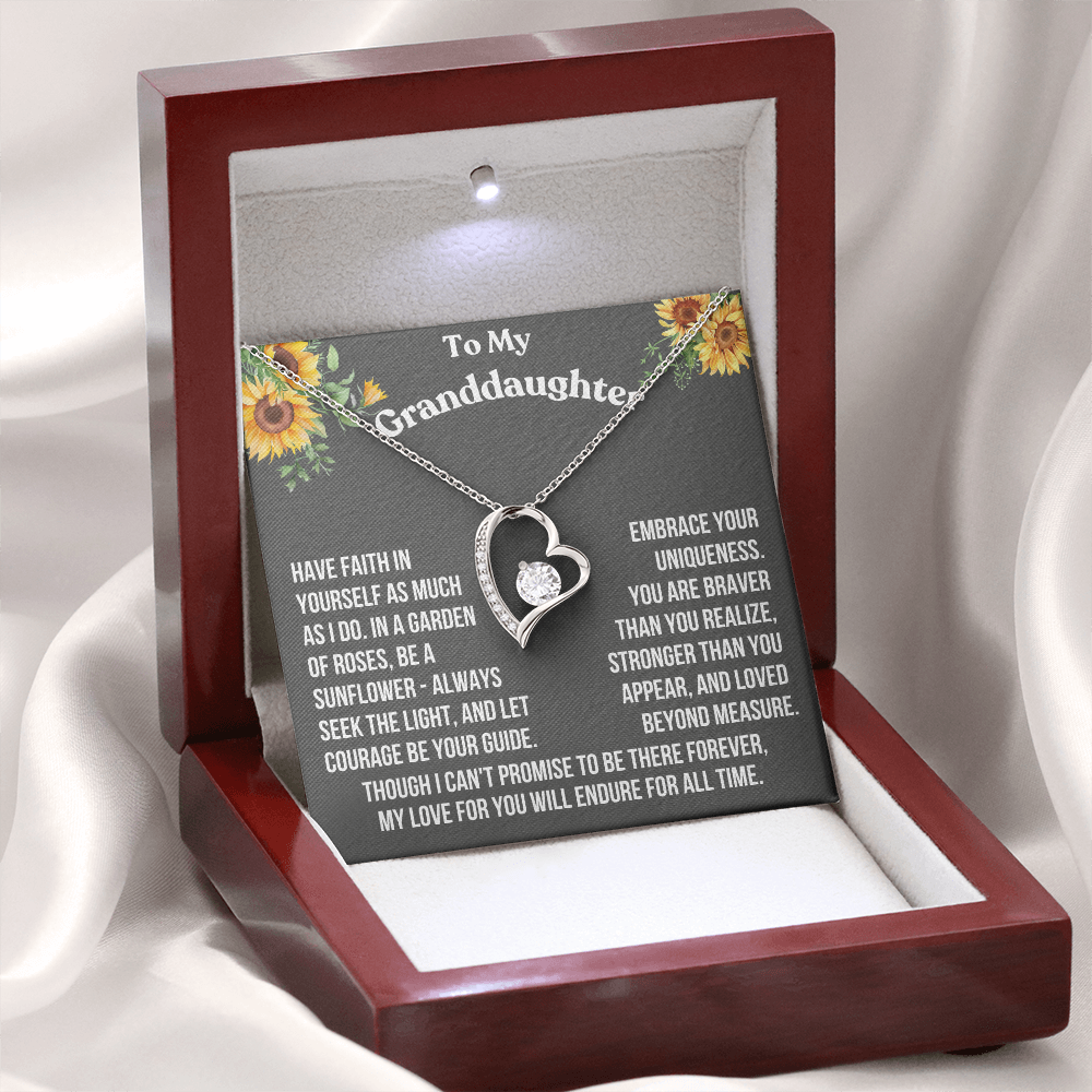 Granddaughter Have Faith In Yourself As Much As I Do Forever Love Necklace From Grandparent
