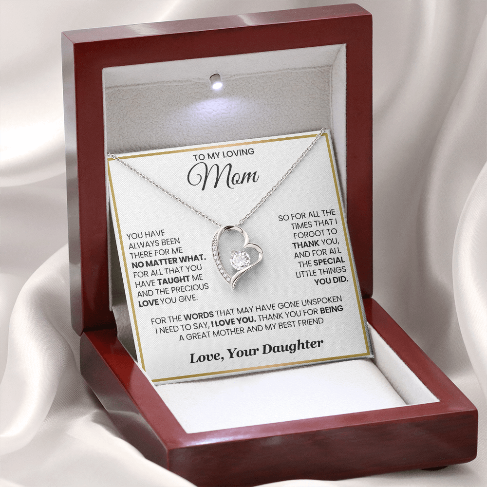 Mom Forever Necklace  For All The Times I Forgot to Say Thank You