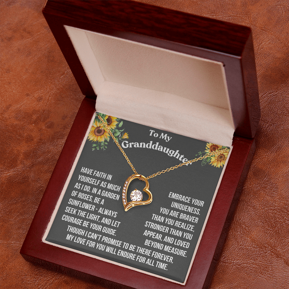 Granddaughter Have Faith In Yourself As Much As I Do Forever Love Necklace From Grandparent