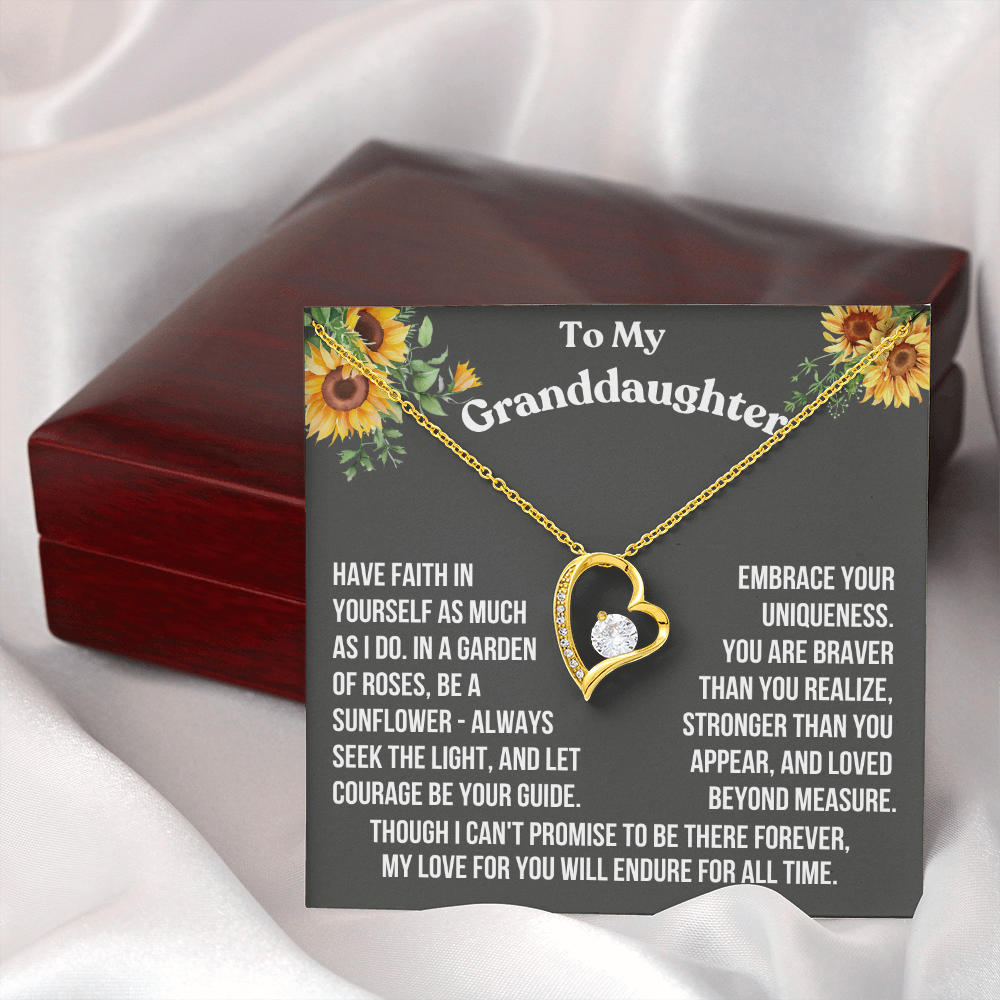 Granddaughter Have Faith In Yourself As Much As I Do Forever Love Necklace From Grandparent