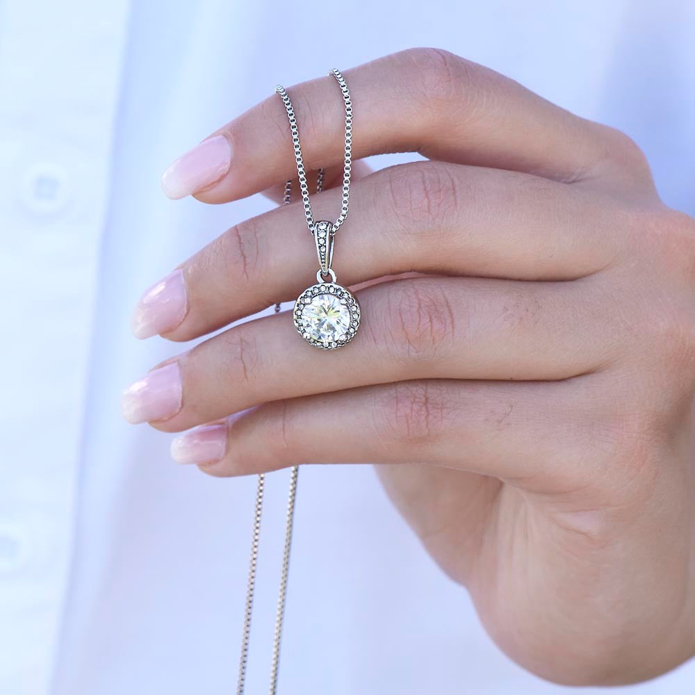 I Love You To The Moon And Back Eternal Hope Necklace For Daughter
