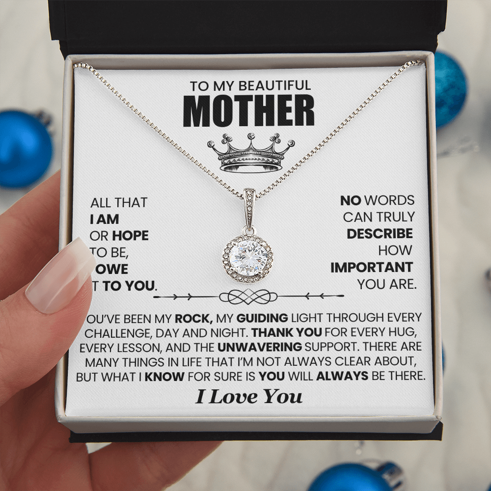 My Beautiful Mother Eternal Hope Necklace You've Been My Rock