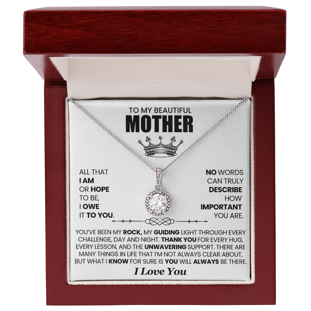 My Beautiful Mother Eternal Hope Necklace You've Been My Rock