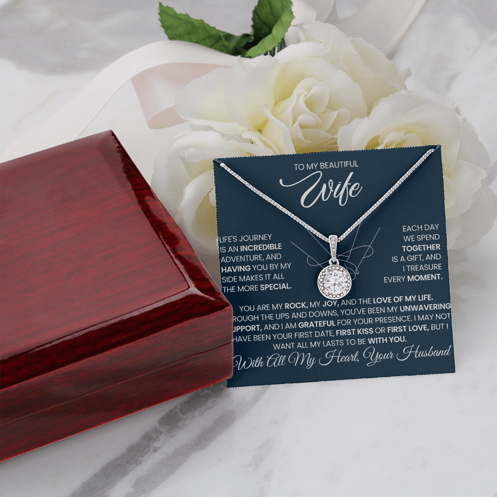Beautiful Wife Incredible Adventure You are My Rock & The Love Of My Life Eternal Hope Necklace