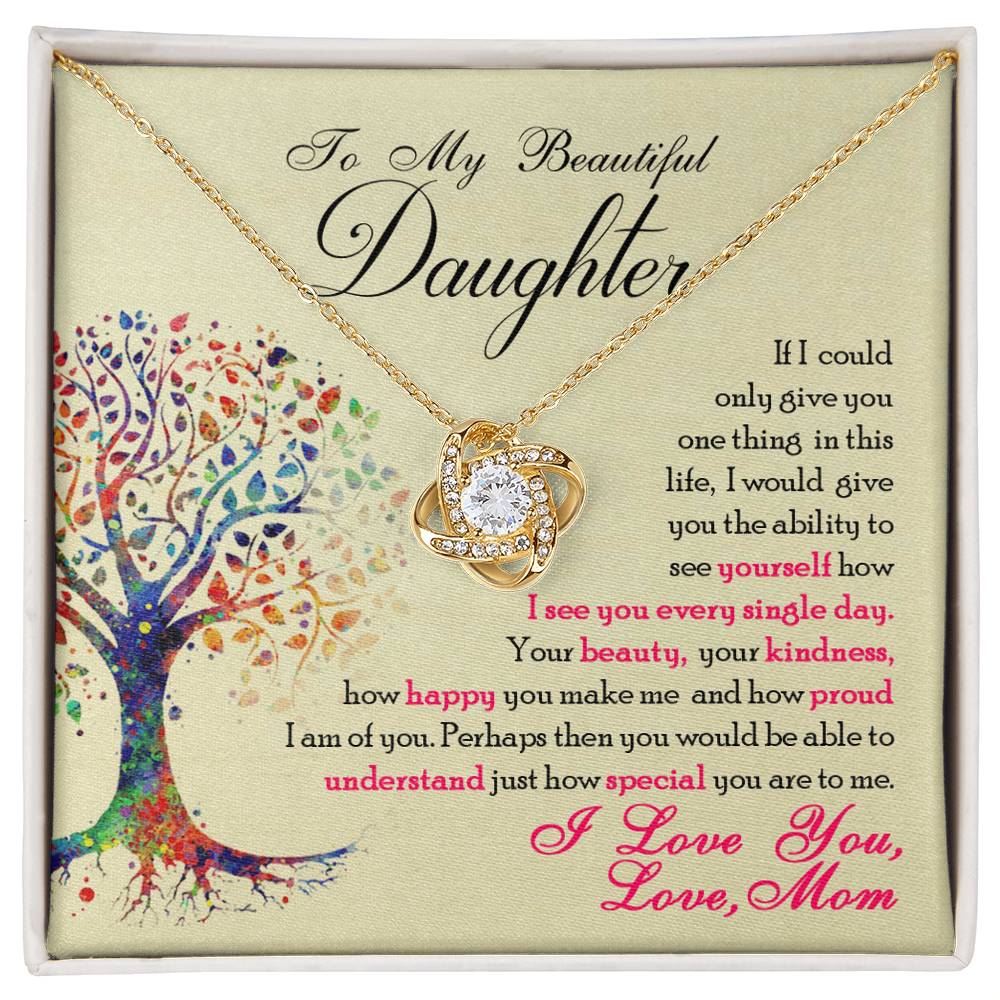 To My Beautiful Daughter Necklace, You Are Special To Me