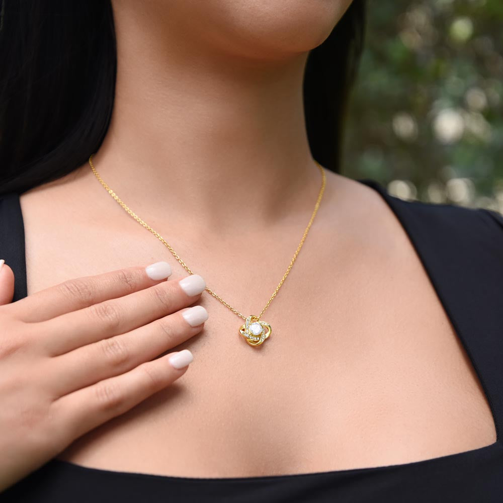 Mom For All The Times I Forgot To Thank You Love Knot Necklace