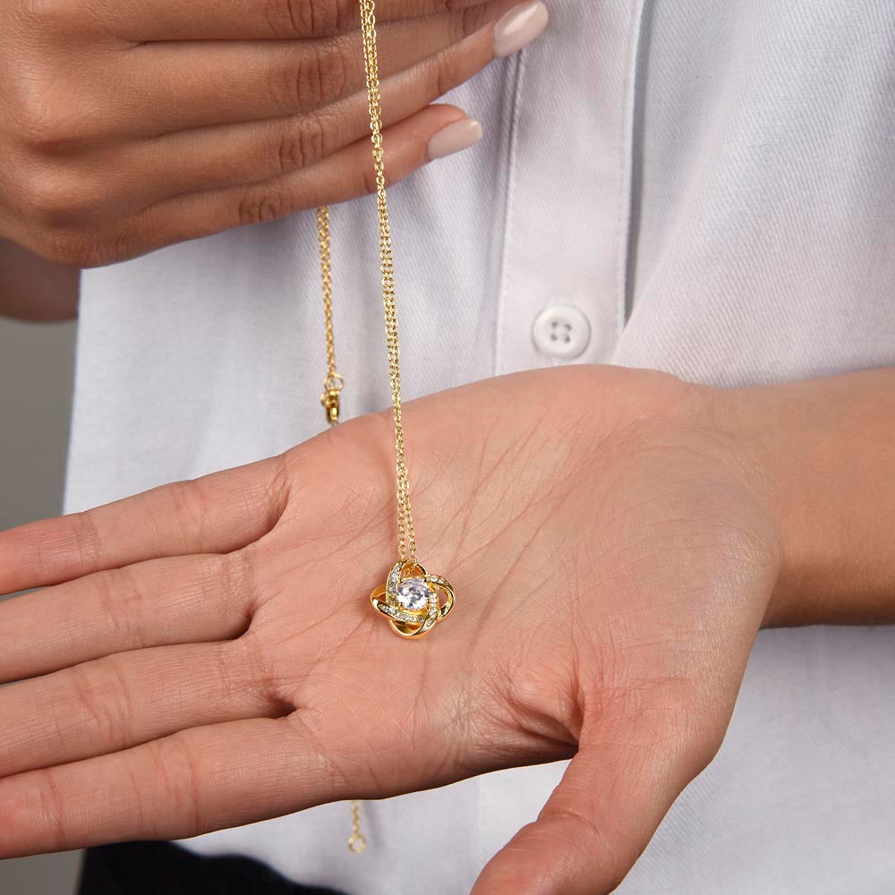 Grandmother And Granddaughter a Unique Bond That Endures Love Knot Necklace