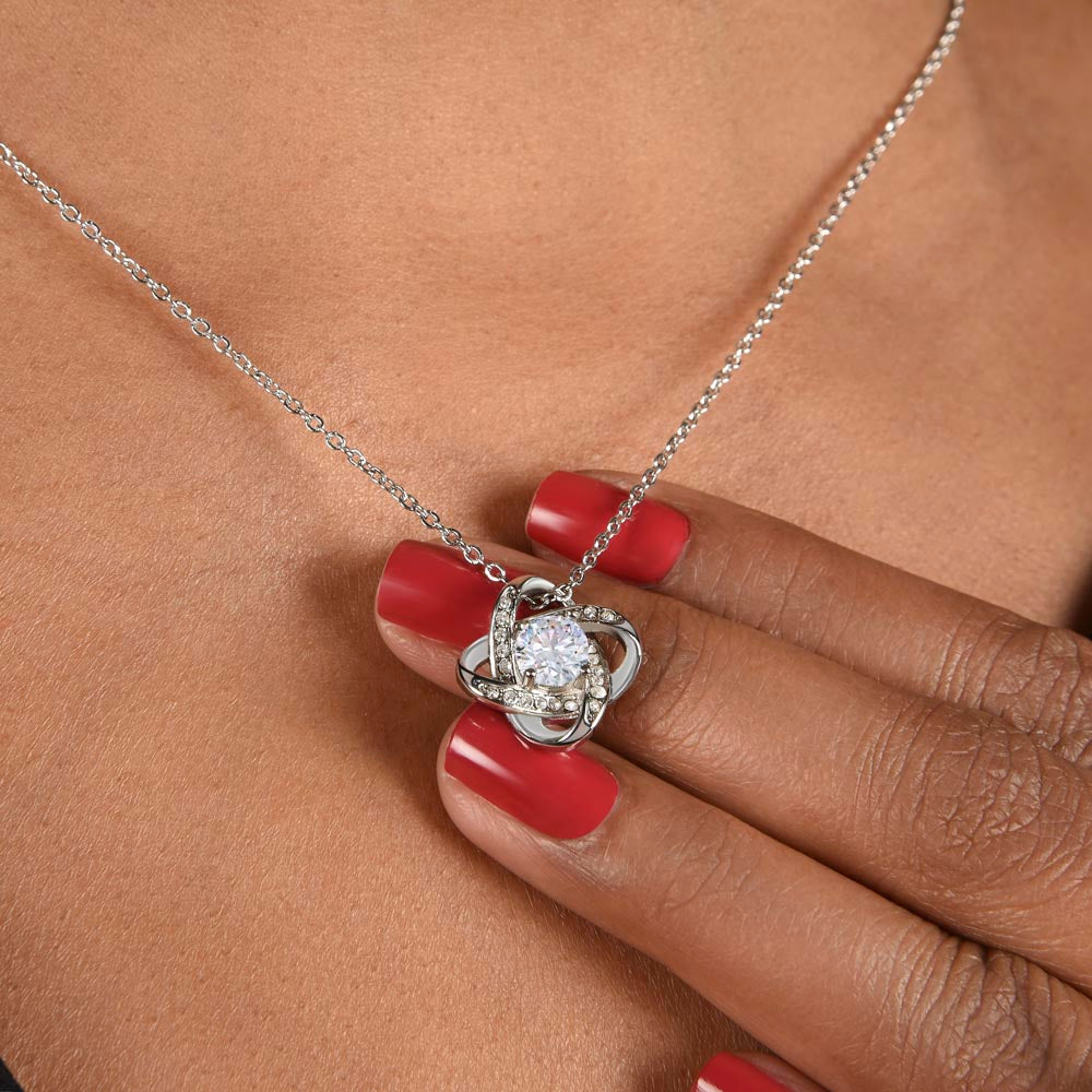 If I Had One Wish And A Second Wish Love Knot Necklace To Wife From Husband