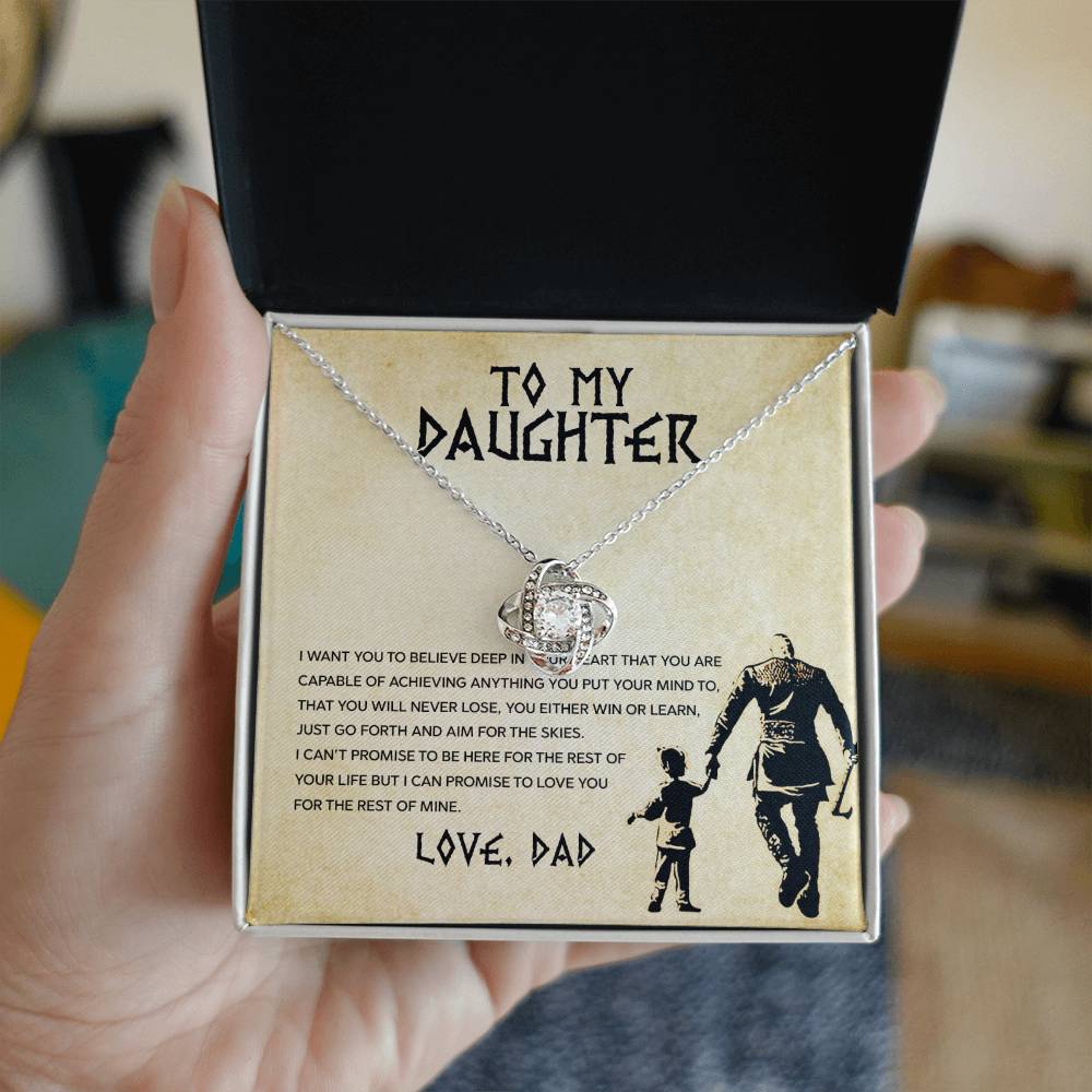To My Daughter Necklace, You Will Never Lose