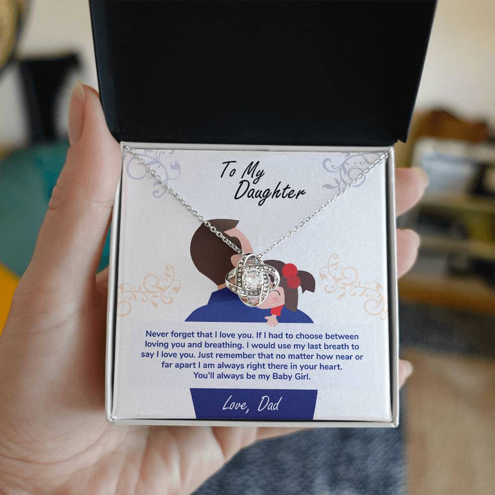 To My Daughter Necklace, You_ll Always Be My Baby Girl