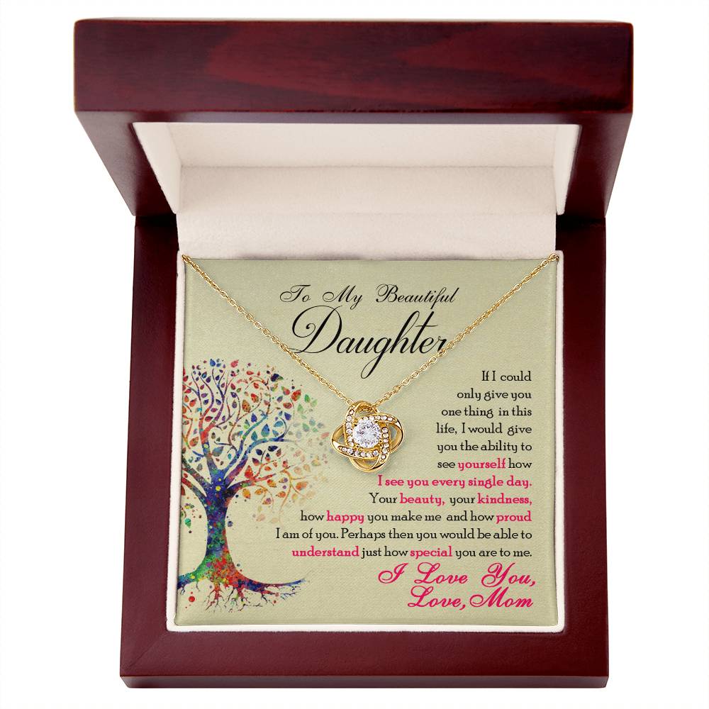 To My Beautiful Daughter Necklace, You Are Special To Me