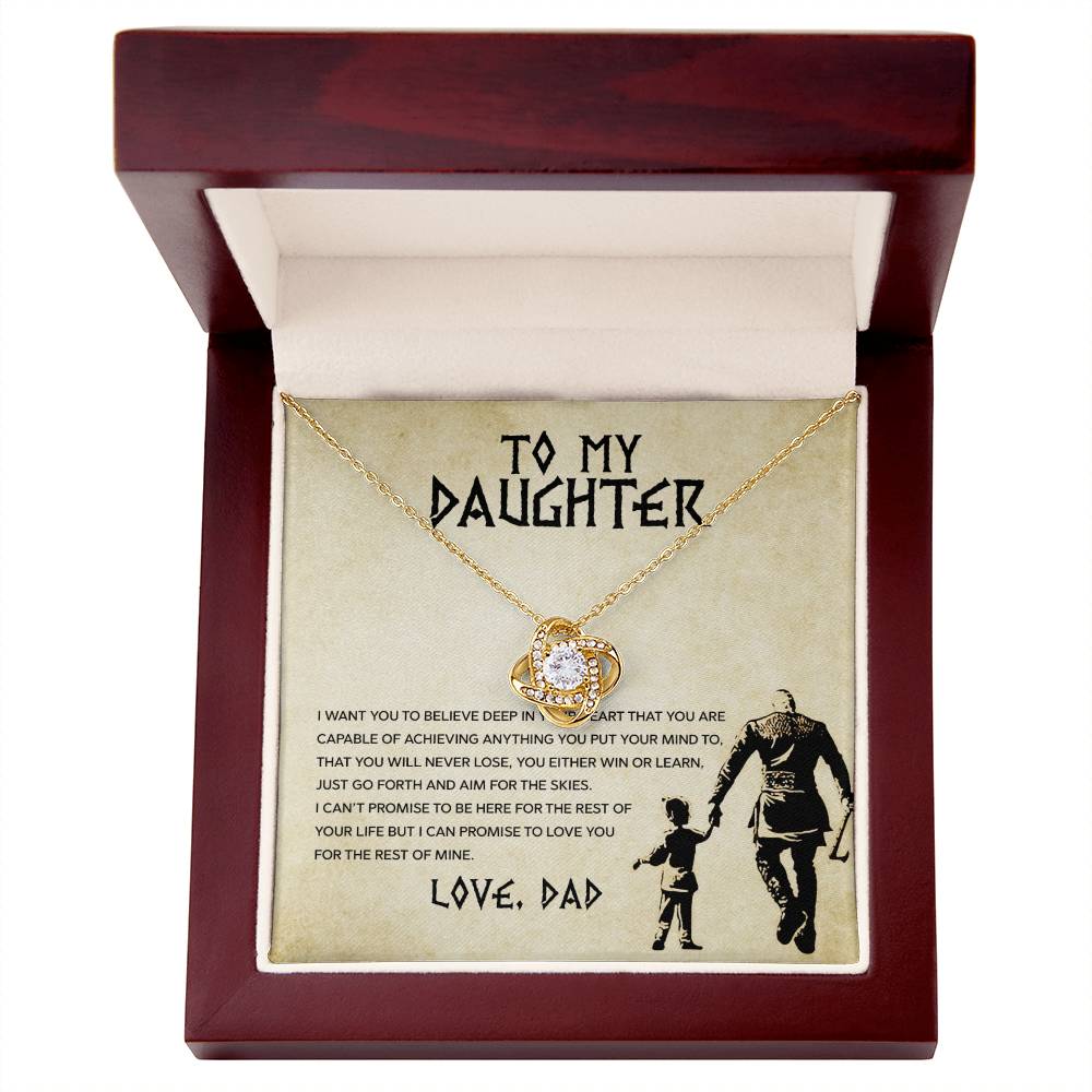 To My Daughter Necklace, You Will Never Lose