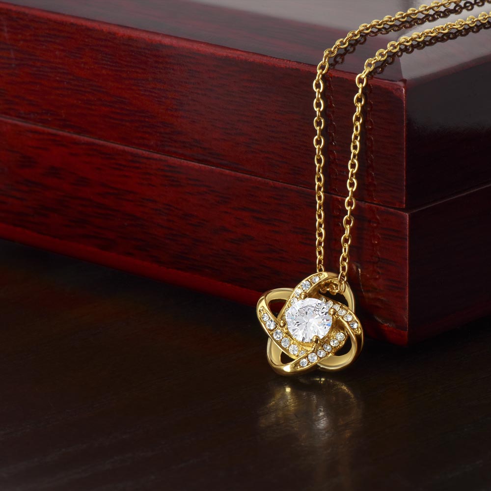 If I Had One Wish And A Second Wish Love Knot Necklace To Wife From Husband