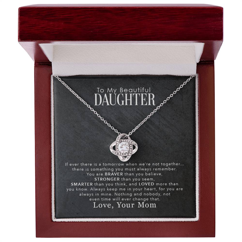 To My Beautiful Daughter Necklace, You Are Braver Than You Believe