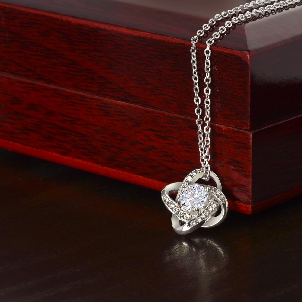 If I Had One Wish And A Second Wish Love Knot Necklace To Wife From Husband