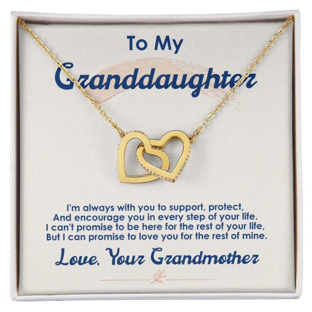 To My Granddaughter Necklace, I Love You For The Rest Of My Life