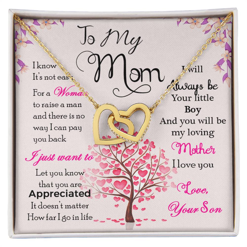 To My Mom Necklace, I Know Its Not Easy
