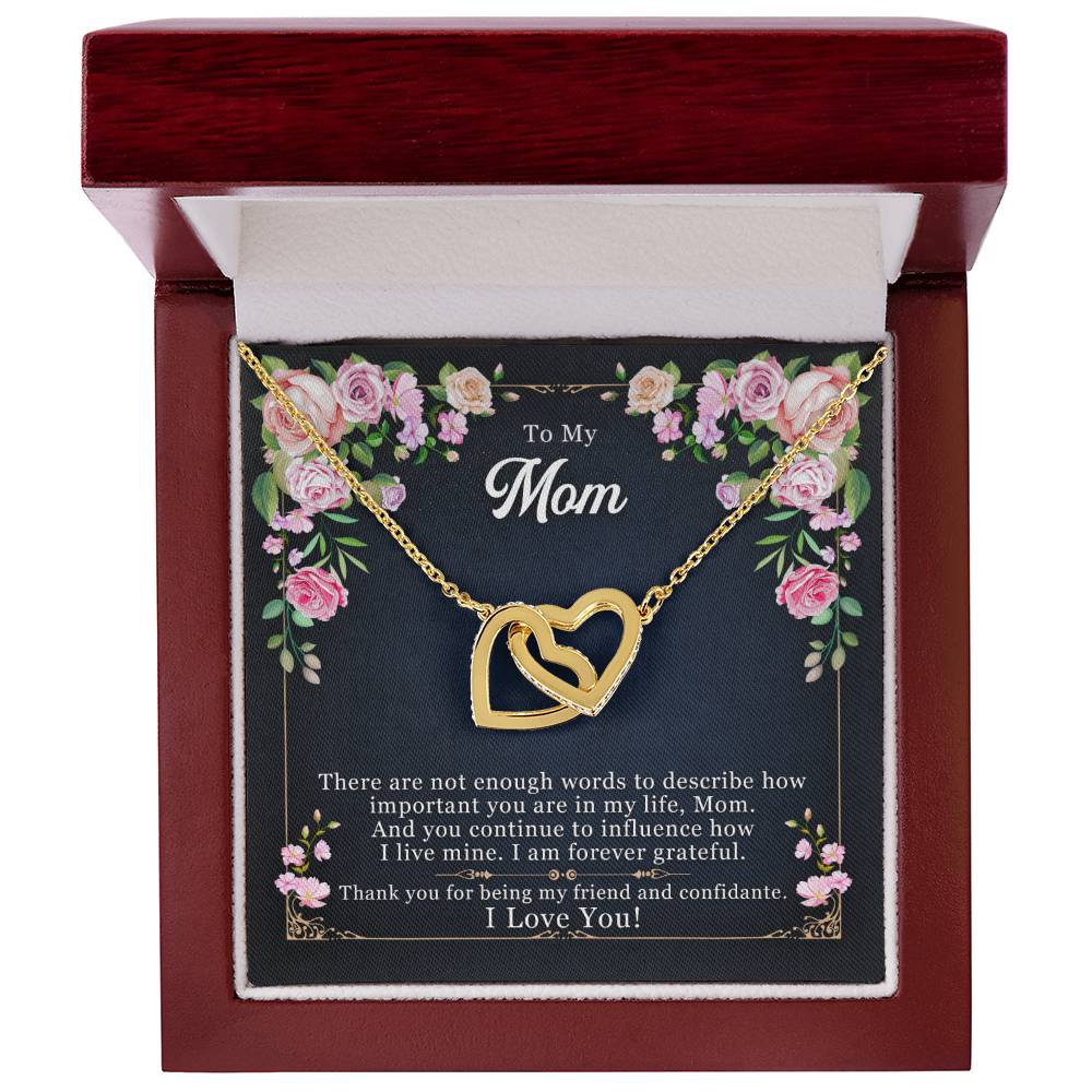 To My Mom Necklace, Thank You For Being My Friend
