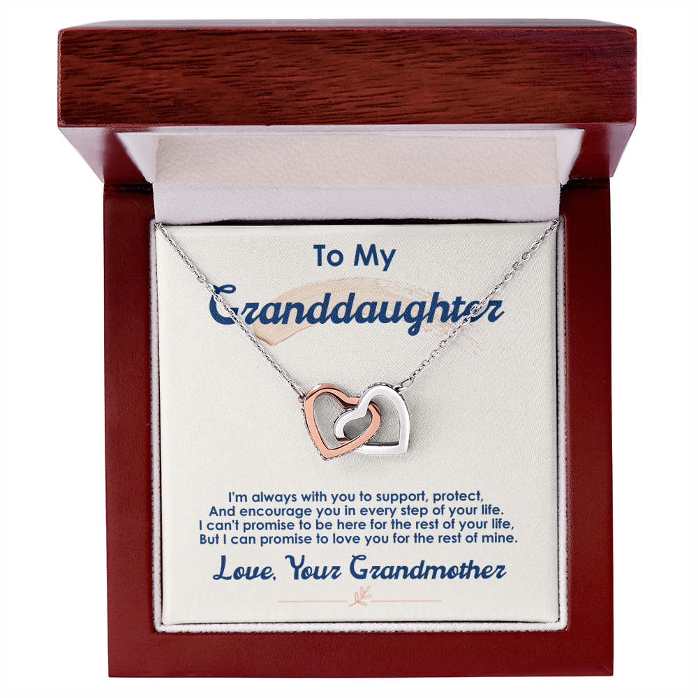 To My Granddaughter Necklace, I Love You For The Rest Of My Life