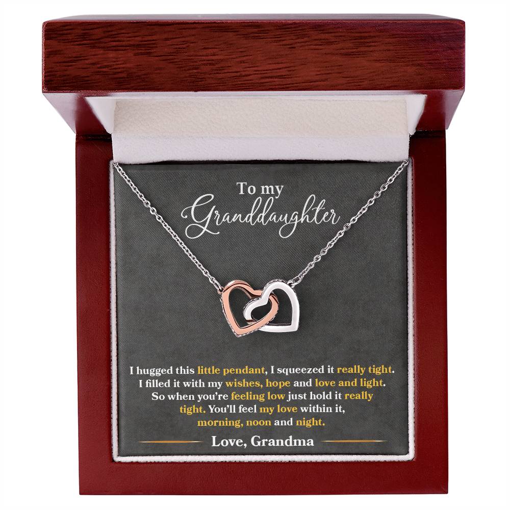 To My Granddaughter Necklace, You_ll Feel My Love Within This