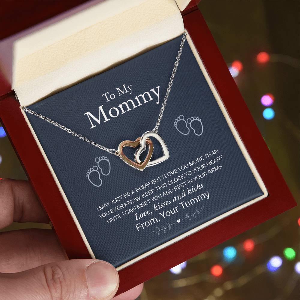 To My Mommy Necklace, Love From Your Tummy