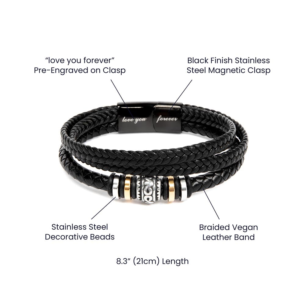 You Are Braver Than You Believe Love You Forever Bracelet To Son