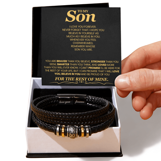 You Are Braver Than You Believe Love You Forever Bracelet To Son