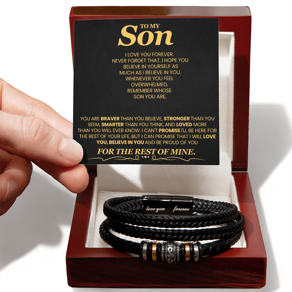 You Are Braver Than You Believe Love You Forever Bracelet To Son