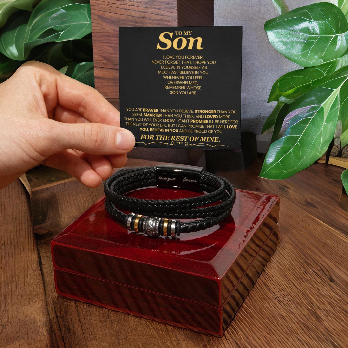 You Are Braver Than You Believe Love You Forever Bracelet To Son
