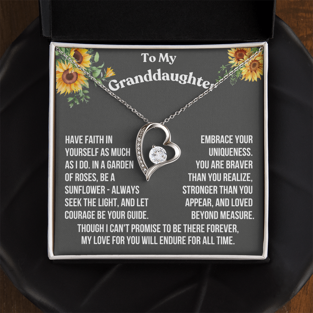 Granddaughter Have Faith In Yourself As Much As I Do Forever Love Necklace From Grandparent
