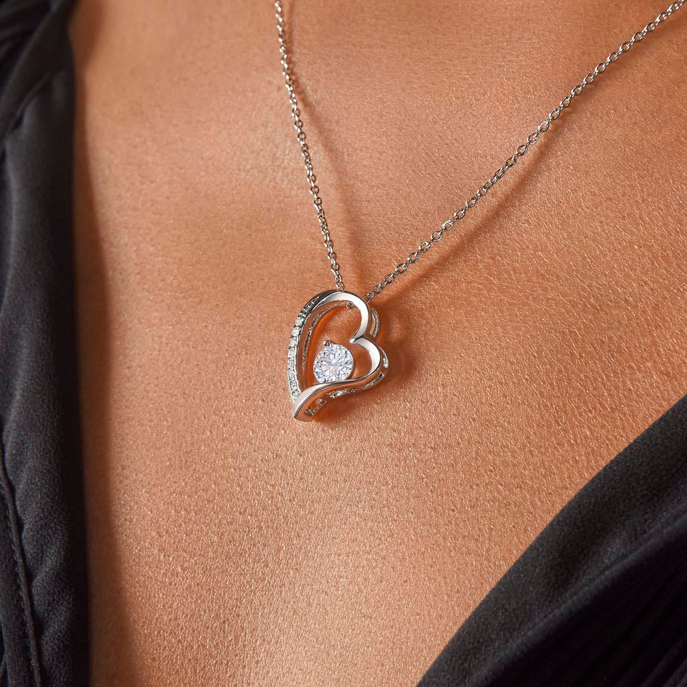 To My Beautiful Mom, So Much Of Me Is Made From You, I Love You Forever Love Necklace