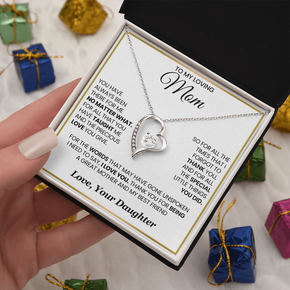 Mom Forever Necklace  For All The Times I Forgot to Say Thank You