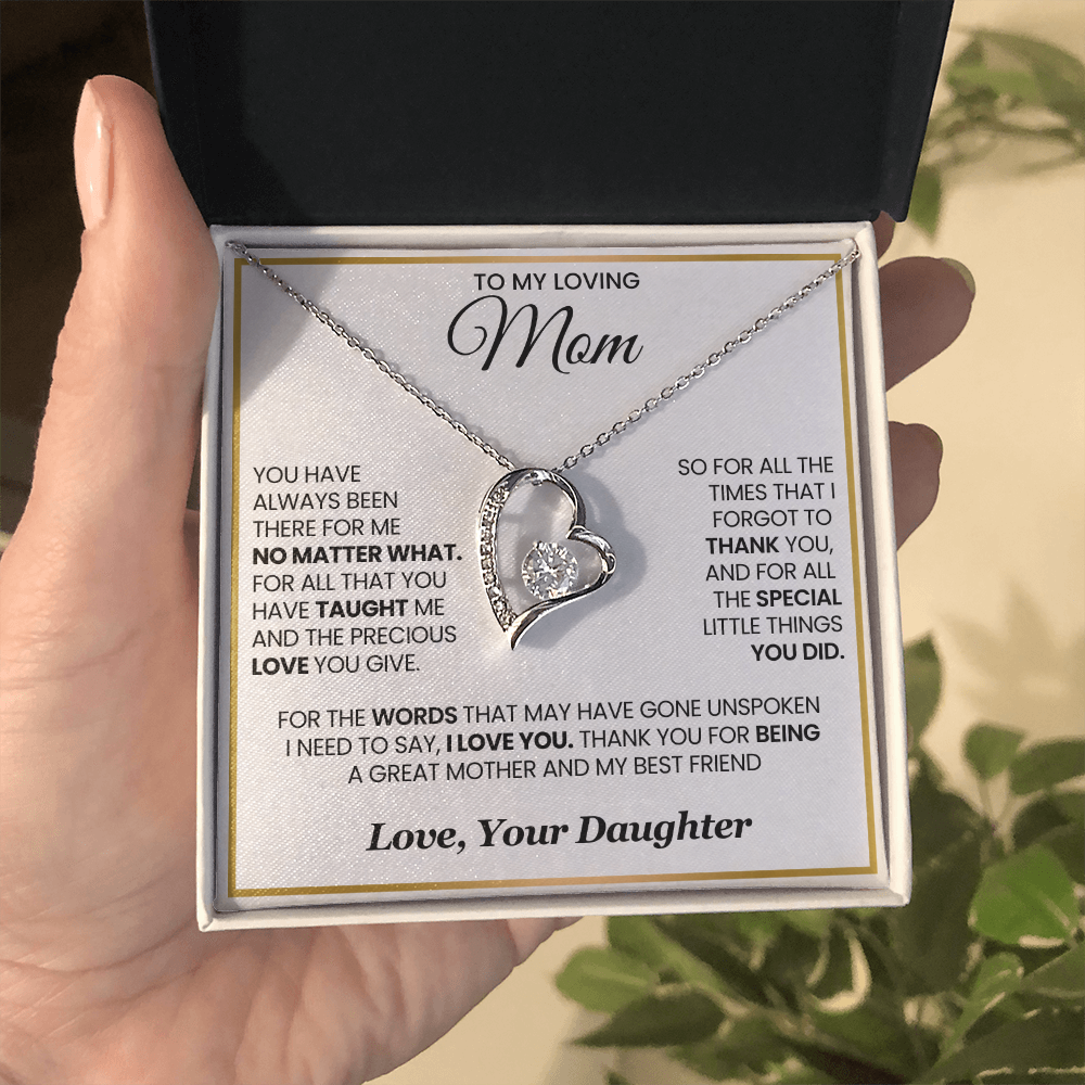 Mom Forever Necklace  For All The Times I Forgot to Say Thank You