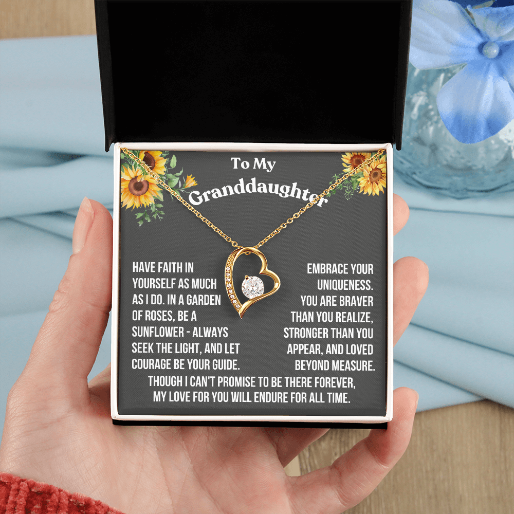 Granddaughter Have Faith In Yourself As Much As I Do Forever Love Necklace From Grandparent