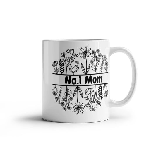 No. 1 Mom 15 Ounce Coffee Mug  Gift For Mother's Day Or Birthday