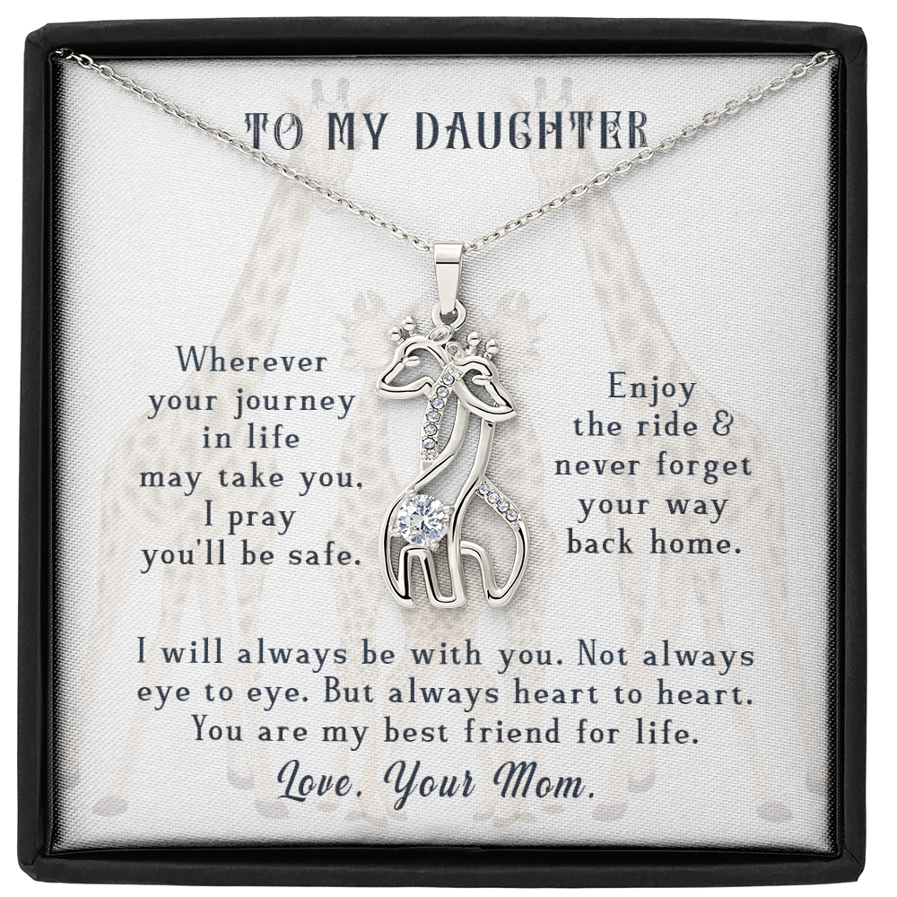 To My Daughter Necklace, Wherever Your Journey In Life May Take You - Necklace