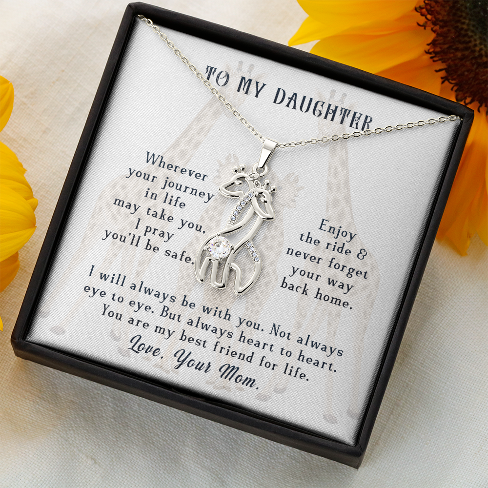 To My Daughter Necklace, Wherever Your Journey In Life May Take You - Necklace