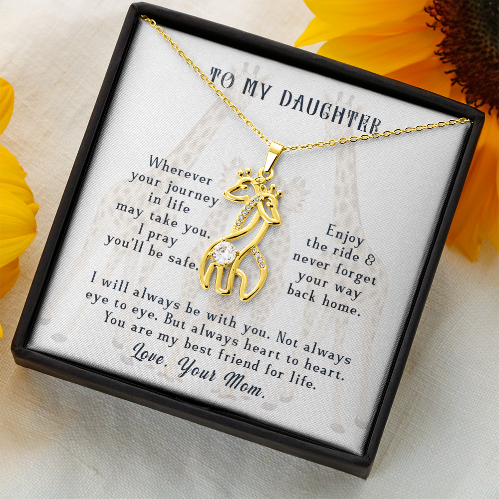 To My Daughter Necklace, Wherever Your Journey In Life May Take You - Necklace