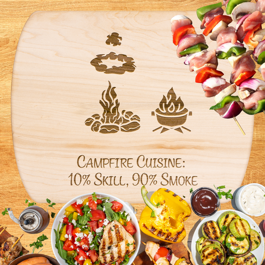 Unique Camping Cutting Board Campfire Cuisine