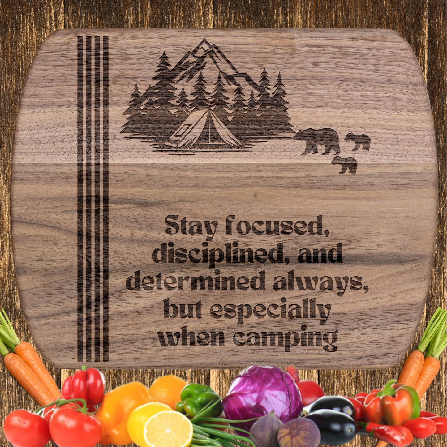 Custom Hardwood Wooden Cutting Board For Camping