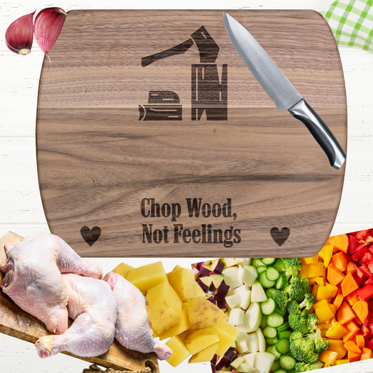 Unique Cutting Board Cut Wood Not Feelings