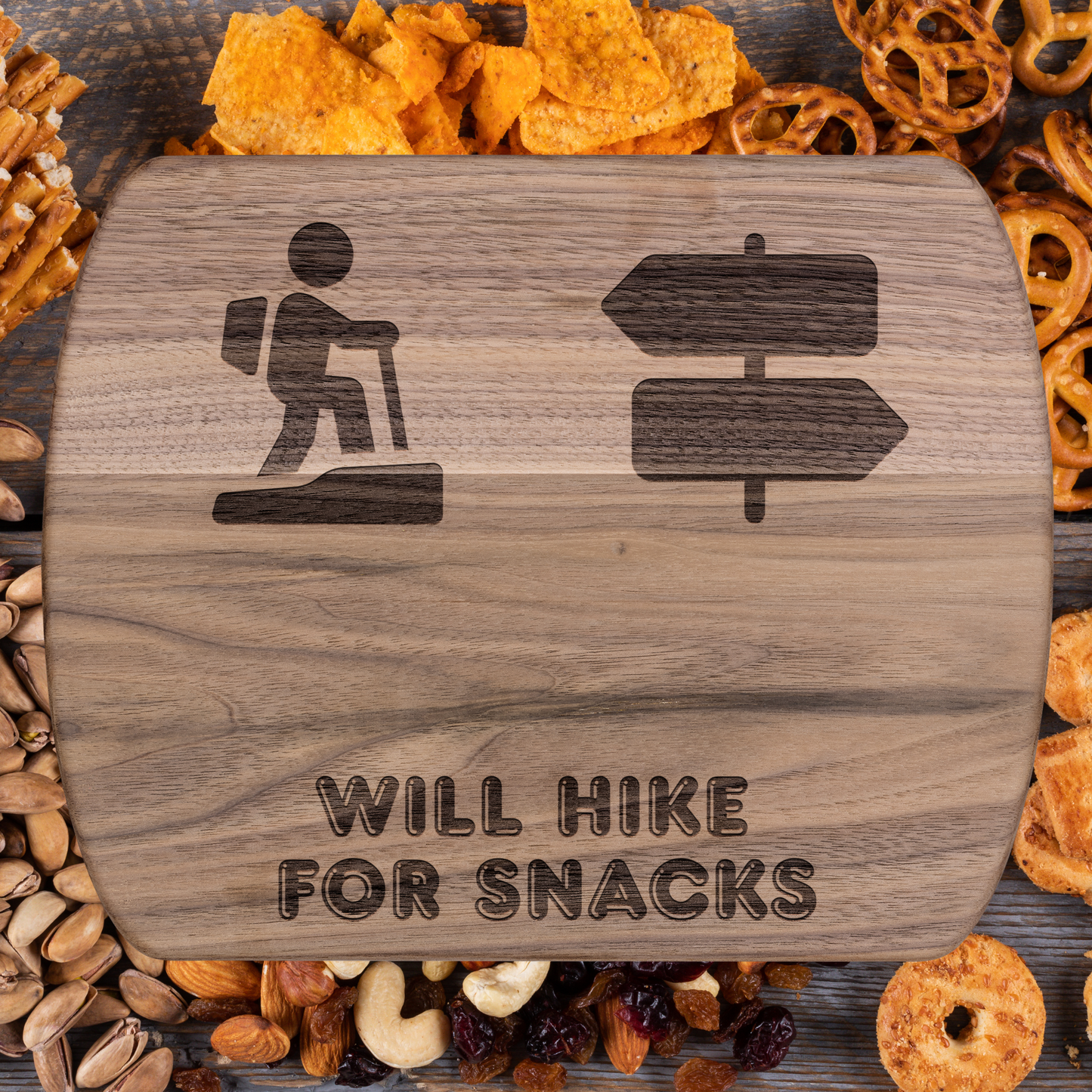 Unique Cutting Board Will Hike For Snacks
