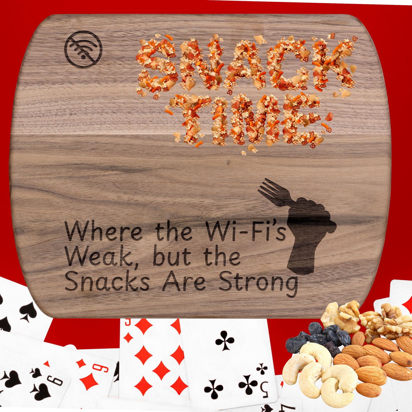 Amusing Camping Cutting Board Where The Wi-Fis Weak