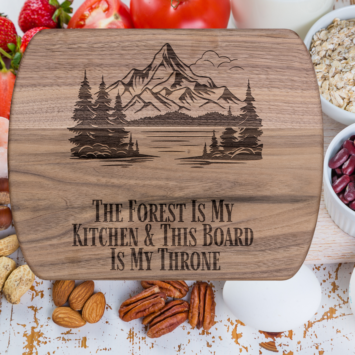 Unique Camping Cutting Board Forest Is My Kitchen