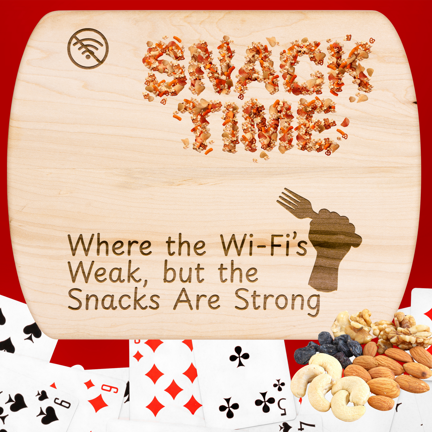 Amusing Camping Cutting Board Where The Wi-Fis Weak