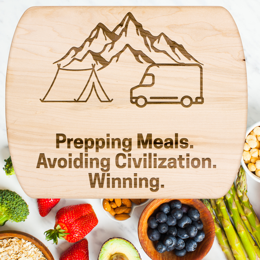 Unique Camping Cutting Board Avoiding Civilization