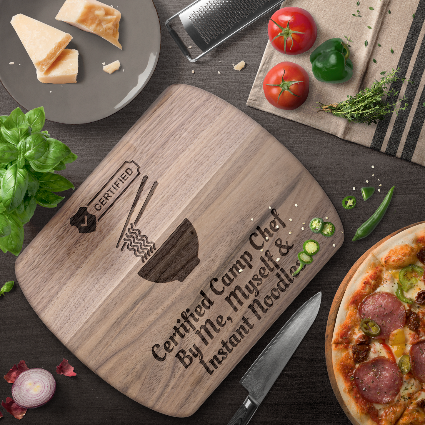 Funny_Camping_Cutting_Board_Certified_Ca_Dark_Rounded_H_Lifestyle_Mockup.png